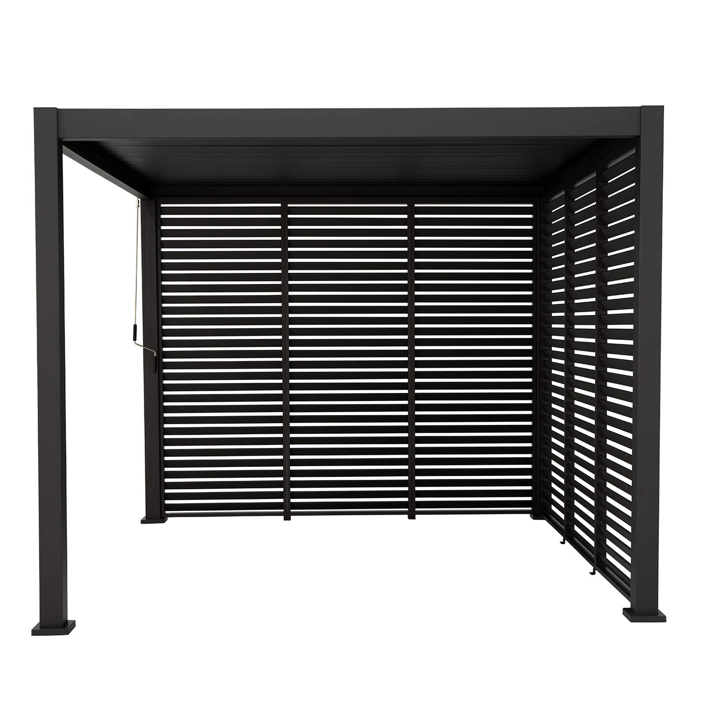 Louvered Privacy Divider Aluminum Wall (Pergola NOT Included)