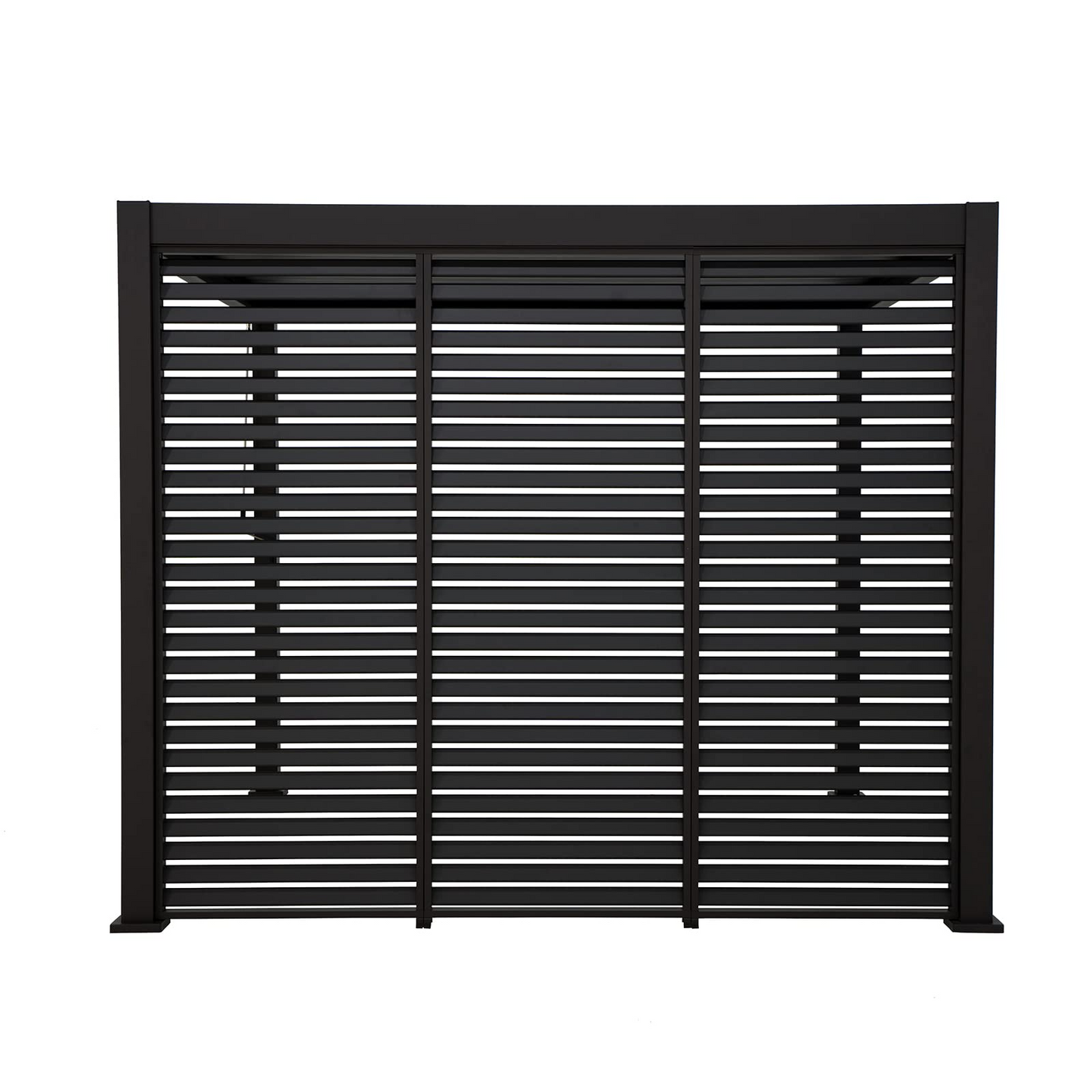 Louvered Privacy Divider Aluminum Wall (Pergola NOT Included)