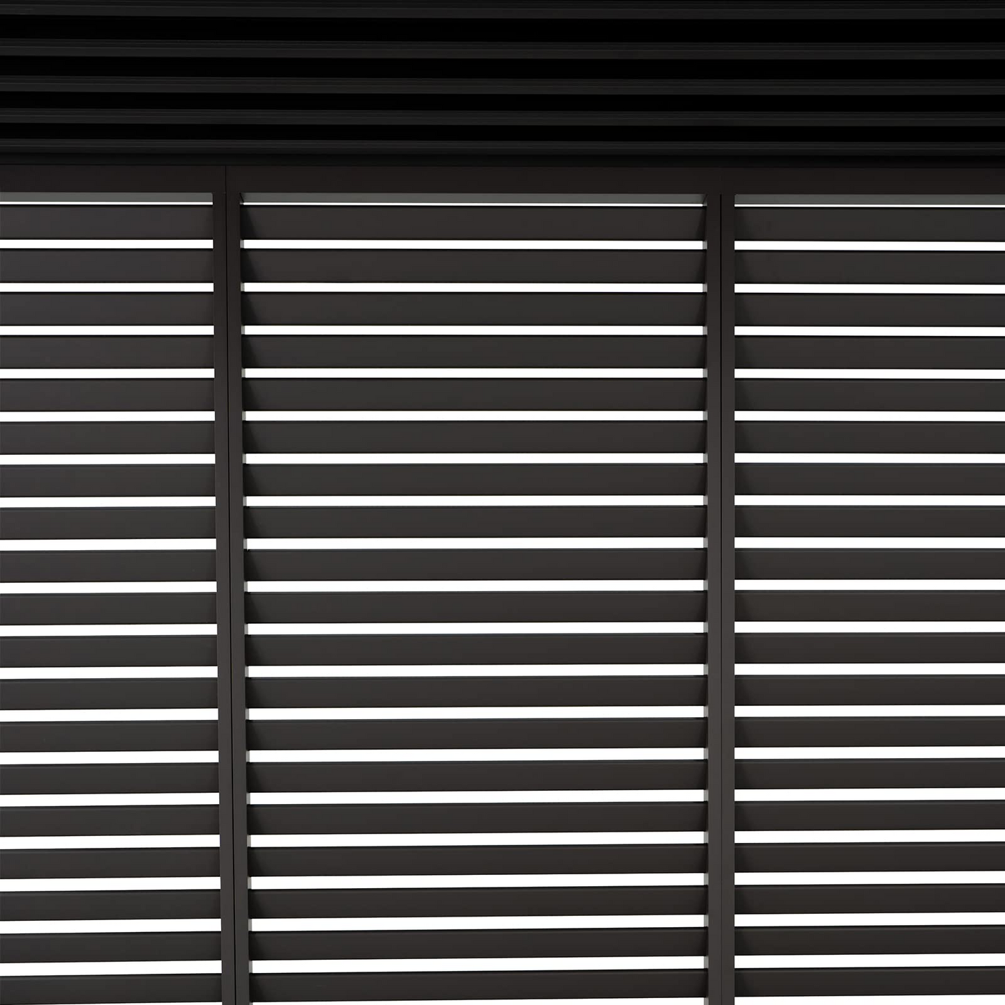 Louvered Privacy Divider Aluminum Wall (Pergola NOT Included)