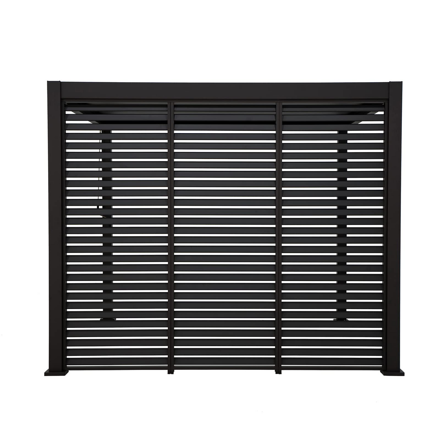 Louvered Privacy Divider Aluminum Wall  (Pergola NOT Included)