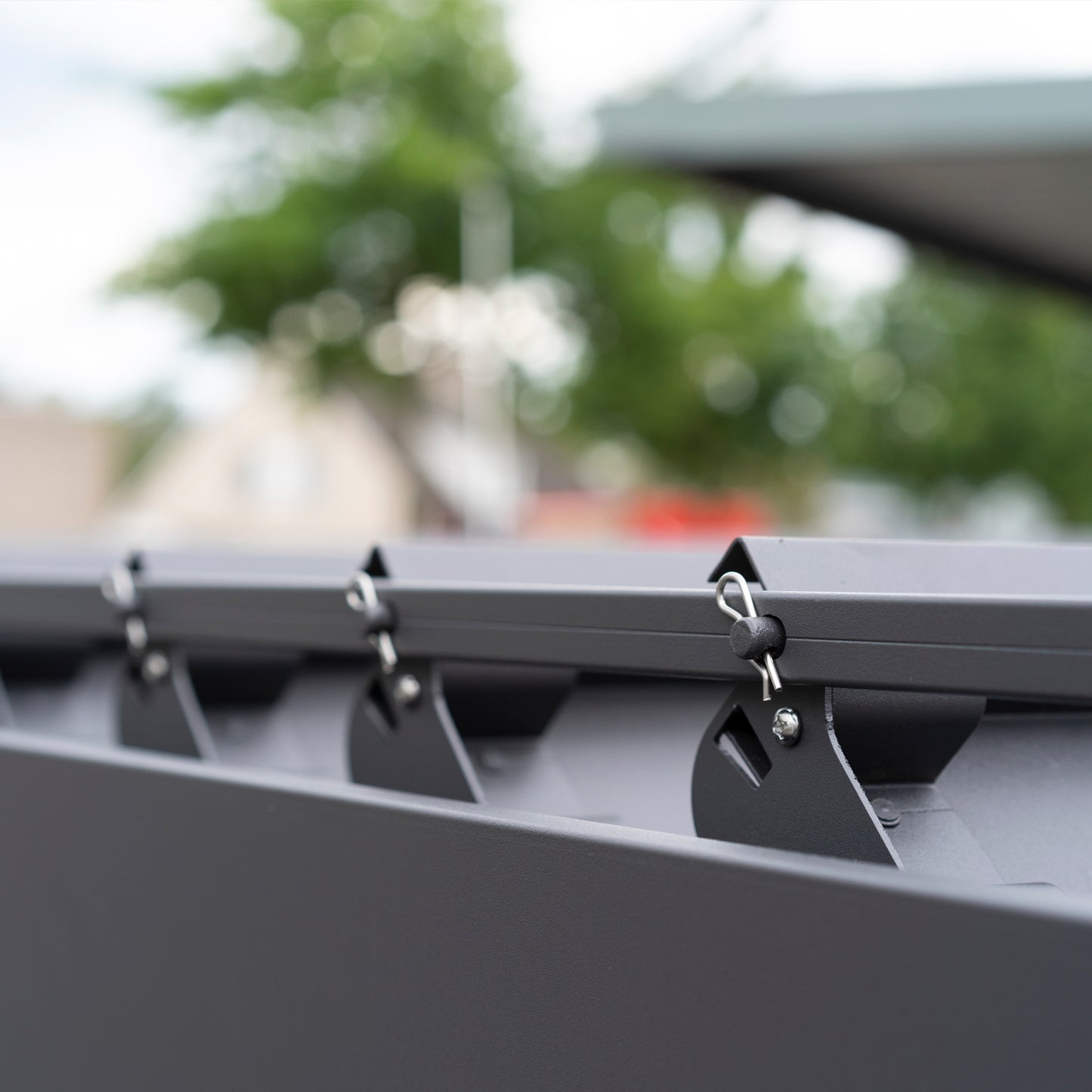 SORARA Mirador 111S Louvered Pergola Aluminum Gazebo with Adjustable Roof for Outdoor Deck Garden Patio, Charcoal